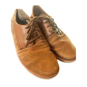 Olukai Leather Lace Up Casual Shoes Size 10.5 Sneakers KALIA LI Fold Down Heel